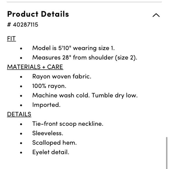 Torrid Papaya Punch Eyelet Tie Front Sleeveless Tank - Picture 5 of 9